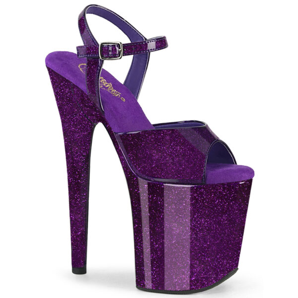 8" Heel, 4" PF Ankle Strap Sandal