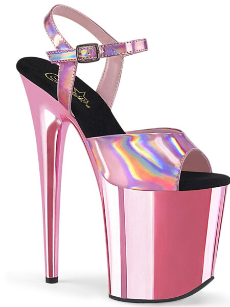 8" Heel, 4" PF Ankle Strap Sandal