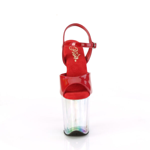 8" Heel, 4" Holo Tinted PF Ankle Strap Sandal - Image 2