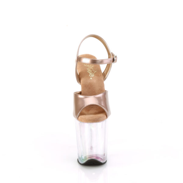8" Heel, 4" Holo Tinted PF Ankle Strap Sandal - Image 2