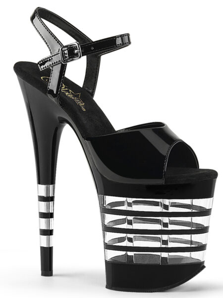 8" Heel, 4" Lined PF Ankle Strap Sandal