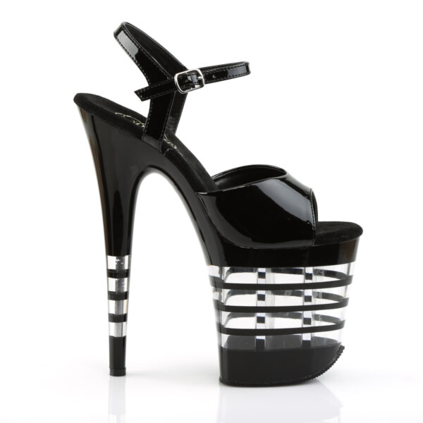 8" Heel, 4" Lined PF Ankle Strap Sandal - Image 5
