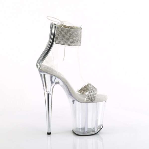 **8" Heel, 4" PF Ankle Cuff Sandal w/RS, Back Zip - Image 5