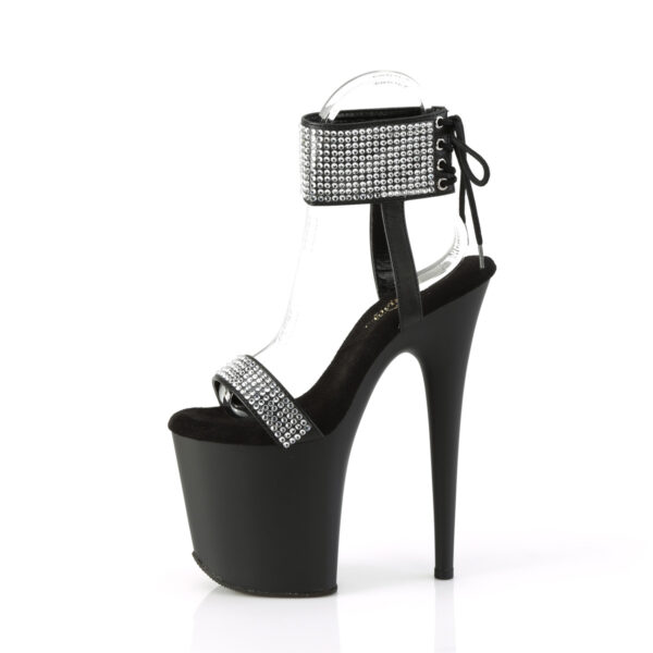 8" Heel, 4" PF Back Tie Ankle Cuff Sandal w/RS - Image 3