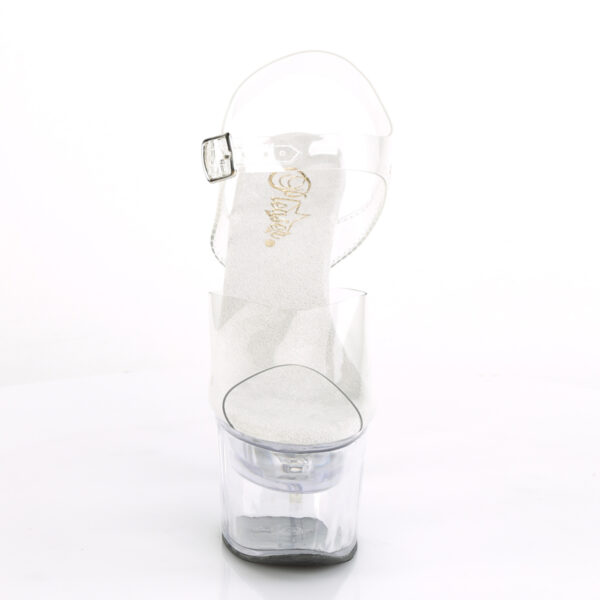 7" Heel, 2 3/4" Platform LED Illuminated Ankle Strap Sandal - Image 2