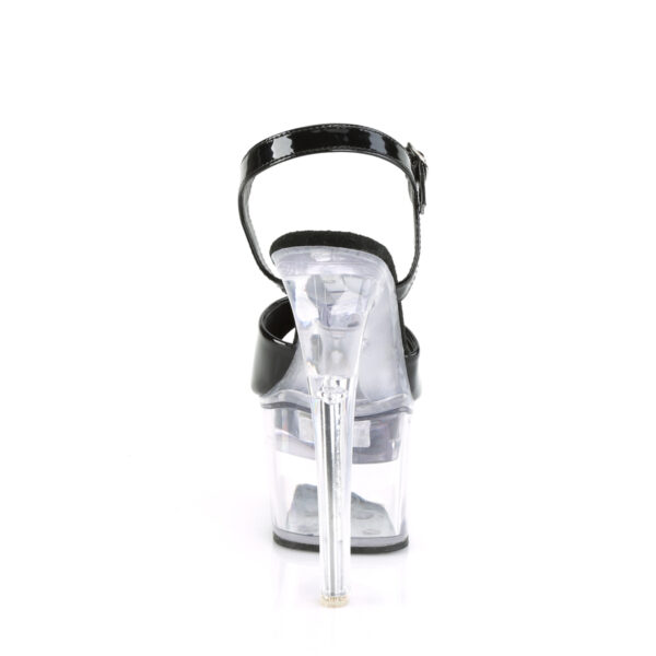 7" Heel, 2 3/4" Platform LED Illuminated Ankle Strap Sandal - Image 4