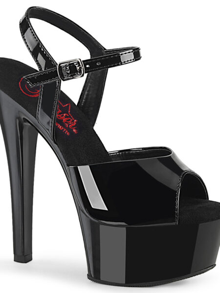 6" Heel, 1 3/4" PF Ankle Strap Sandal
