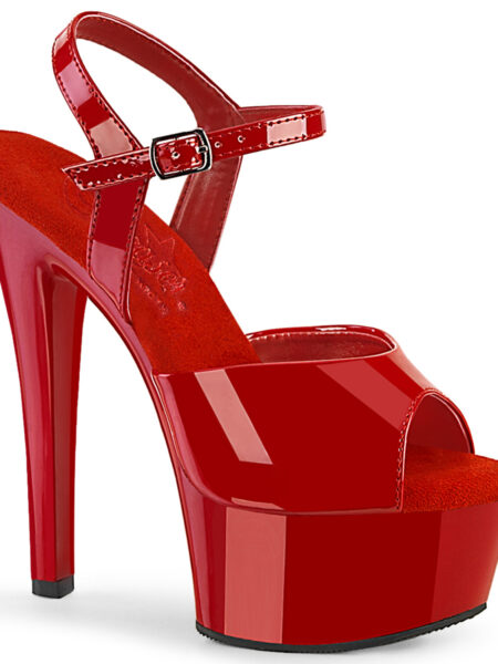 6" Heel, 1 3/4" PF Ankle Strap Sandal
