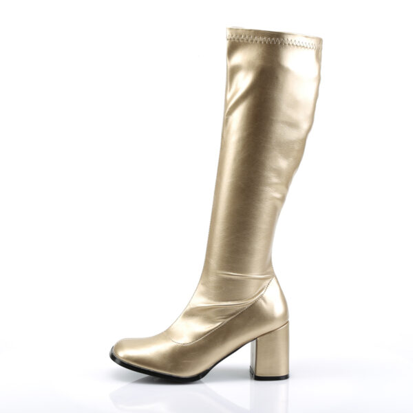 3" Block Heel Gogo Boot, Side Zip - Image 3