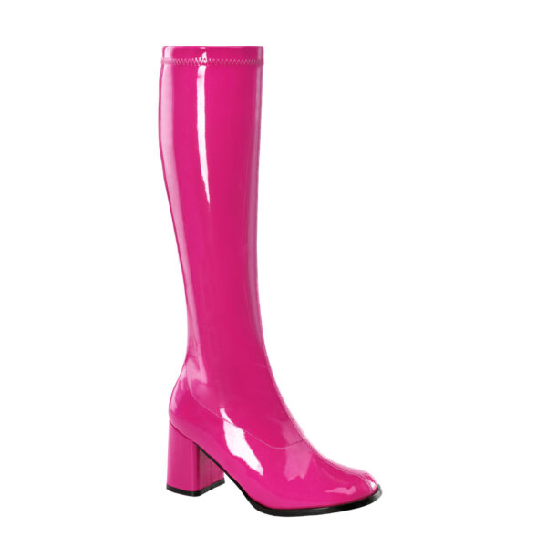 3" Block Heel Gogo Boot, Side Zip