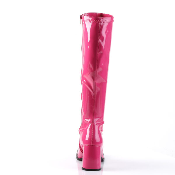3" Block Heel Gogo Boot, Side Zip - Image 4