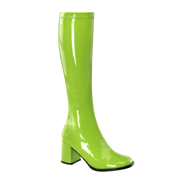3" Block Heel Gogo Boot, Side Zip