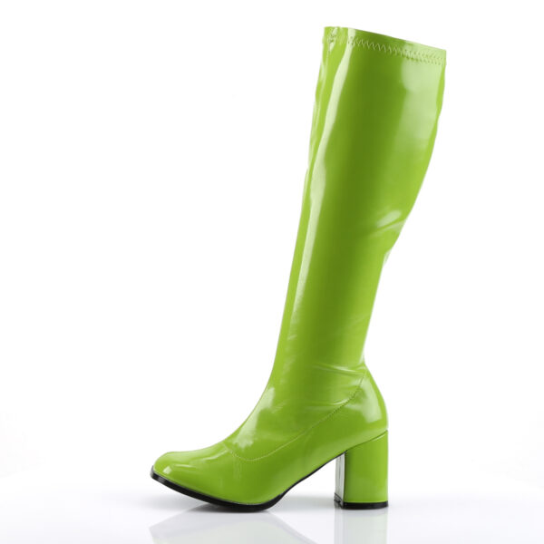 3" Block Heel Gogo Boot, Side Zip - Image 3