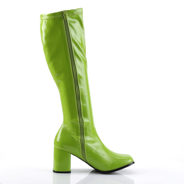 3" Block Heel Gogo Boot, Side Zip - Image 5