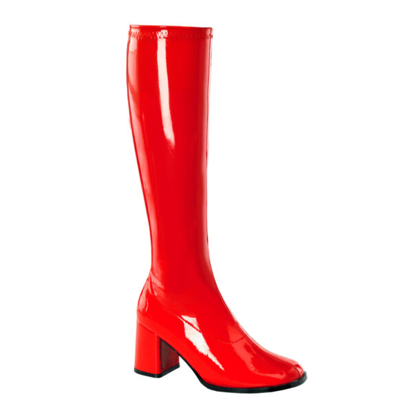3" Block Heel Gogo Boot, Side Zip