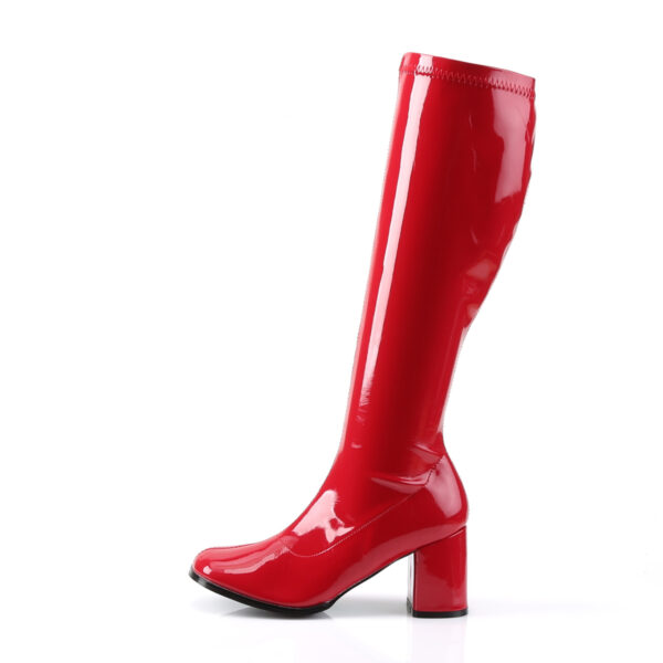 3" Block Heel Gogo Boot, Side Zip - Image 3