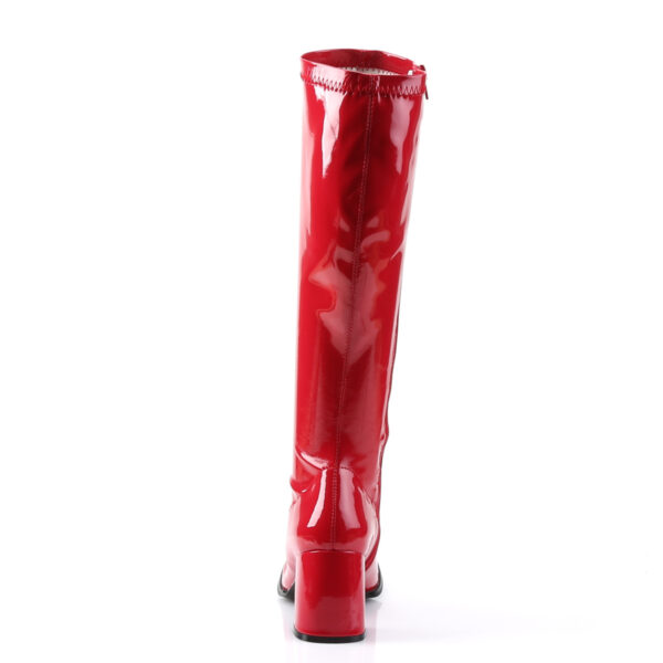 3" Block Heel Gogo Boot, Side Zip - Image 4