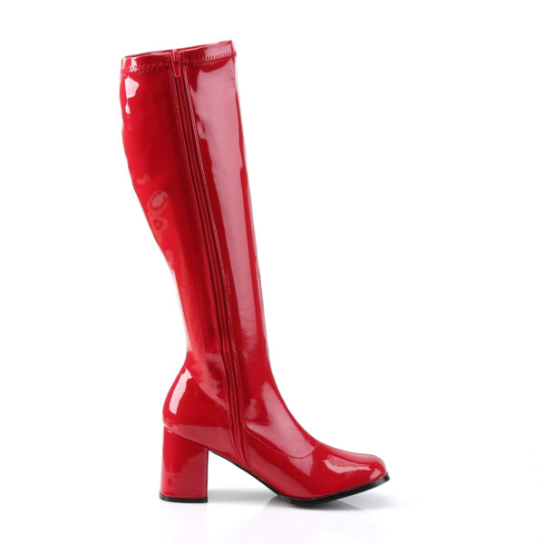 3" Block Heel Gogo Boot, Side Zip - Image 5