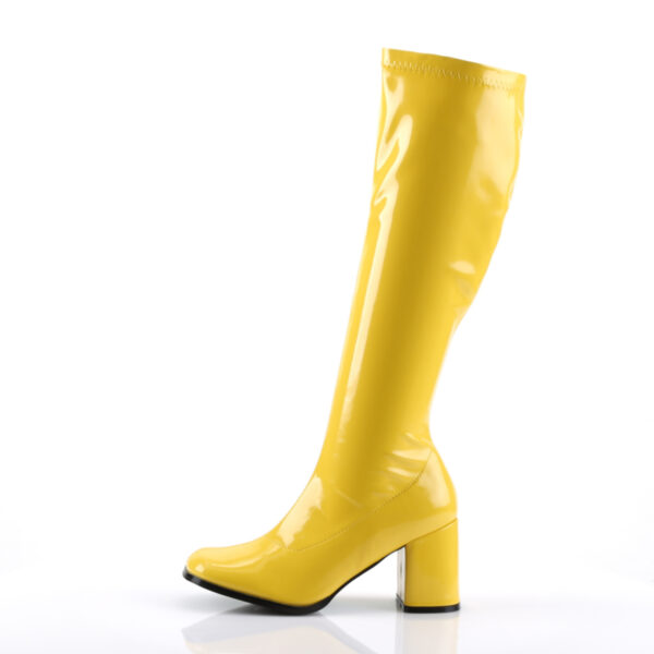 3" Block Heel Gogo Boot, Side Zip - Image 3