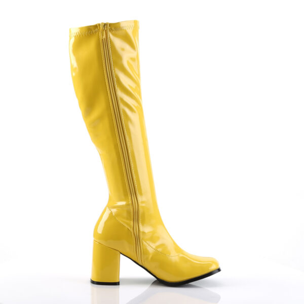 3" Block Heel Gogo Boot, Side Zip - Image 5