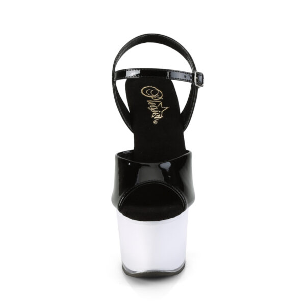 7" Heel, 2 3/4" PF LED Illuminated Ankle Strap Sandal - Image 2