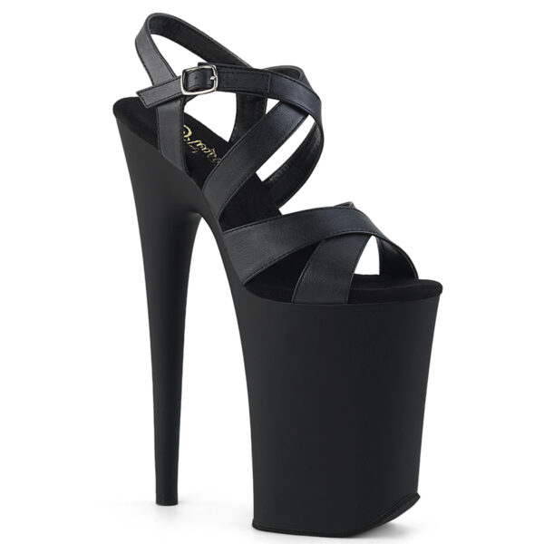 9" Heel, 5 1/4" PF Criss-Cross Ankle Strap Sandal