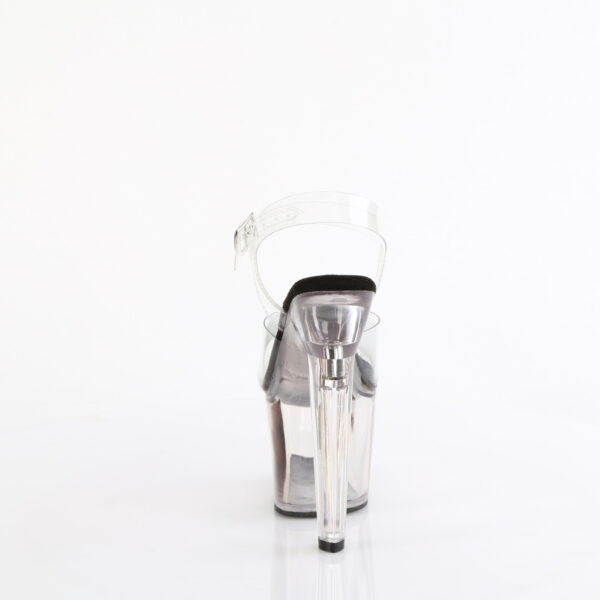 7" Heart Shaped Heel, 3 1/4" PF Ankle Strap Sandal - Image 4