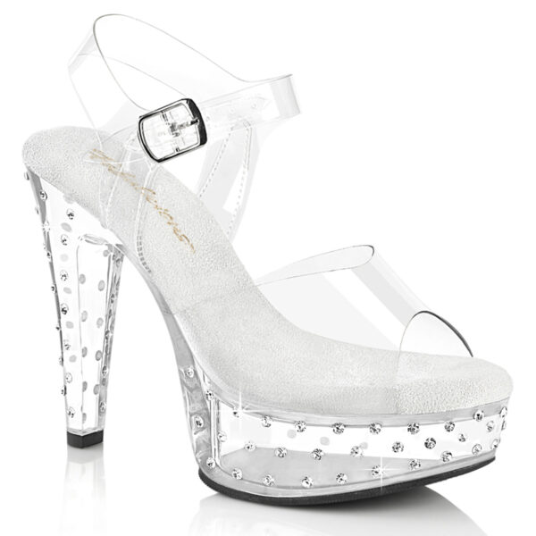 5" Heel, 1 3/4" PF Ankle Strap Sandal