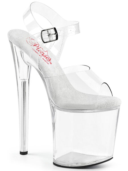 8" Heel, 4" PF Ankle Strap Sandal