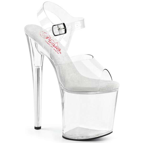 8" Heel, 4" PF Ankle Strap Sandal