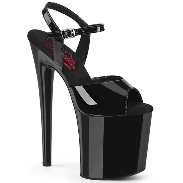 8" Heel, 4" PF Ankle Strap Sandal