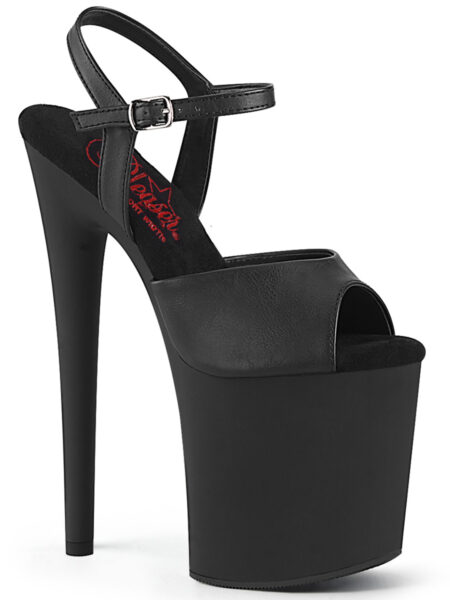 8" Heel, 4" PF Comfort Width Ankle Strap Sandal