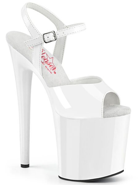 8" Heel, 4" PF Ankle Strap Sandal