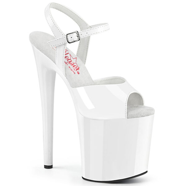 8" Heel, 4" PF Ankle Strap Sandal