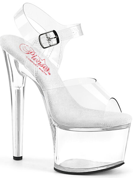 7" Heel, 2 3/4" PF Ankle Strap Sandal
