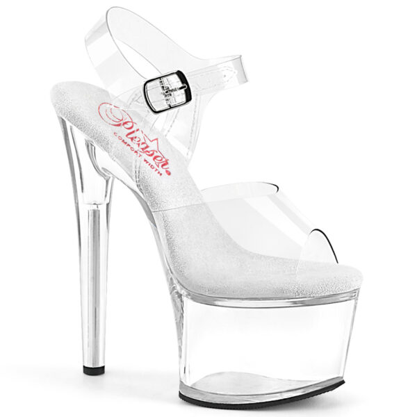 7" Heel, 2 3/4" PF Ankle Strap Sandal