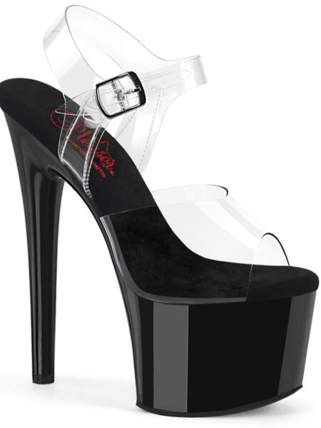 7" Heel, 2 3/4" PF Comfort Width Ankle Strap Sandal