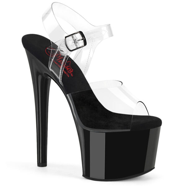 7" Heel, 2 3/4" PF Comfort Width Ankle Strap Sandal