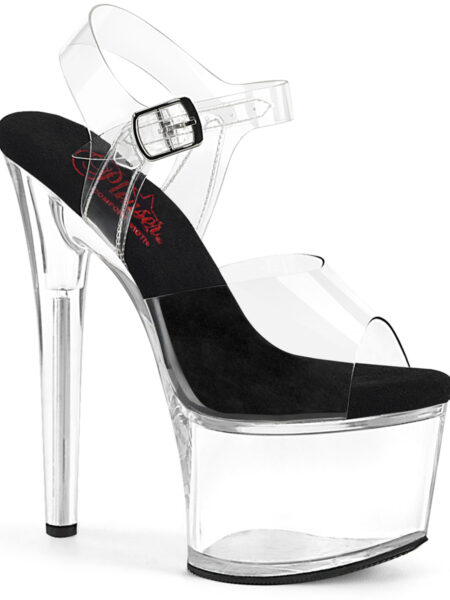 7" Heel, 2 3/4" PF Comfort Width Ankle Strap Sandal