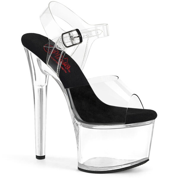 7" Heel, 2 3/4" PF Comfort Width Ankle Strap Sandal