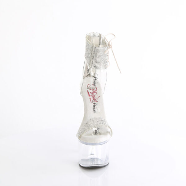 **7" Heel, 2 3/4" PF RS Embellished Ankle Cuff Sandal, Back - Image 2