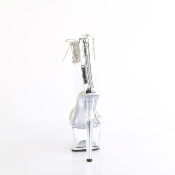 **7" Heel, 2 3/4" PF RS Embellished Ankle Cuff Sandal, Back - Image 4