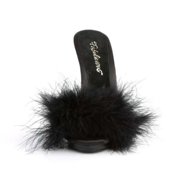 5" Heel, 3/8" PF Marabou Slide Sandal - Image 2