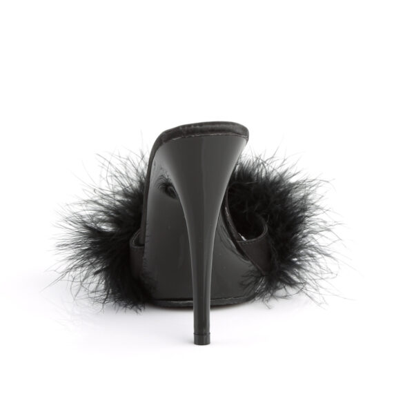 5" Heel, 3/8" PF Marabou Slide Sandal - Image 4