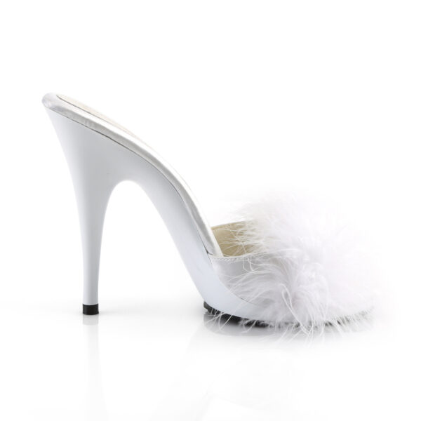 5" Heel, 3/8" PF Marabou Slide Sandal - Image 5
