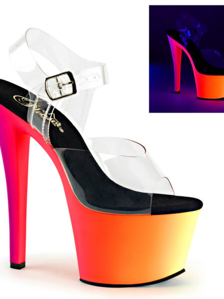 7" Heel, 2 3/4" PF Ankle Strap Sandal