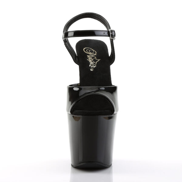 7" R/S Embellished Gun Heel, 3 1/4" PF Ankle Strap Sandal - Image 2