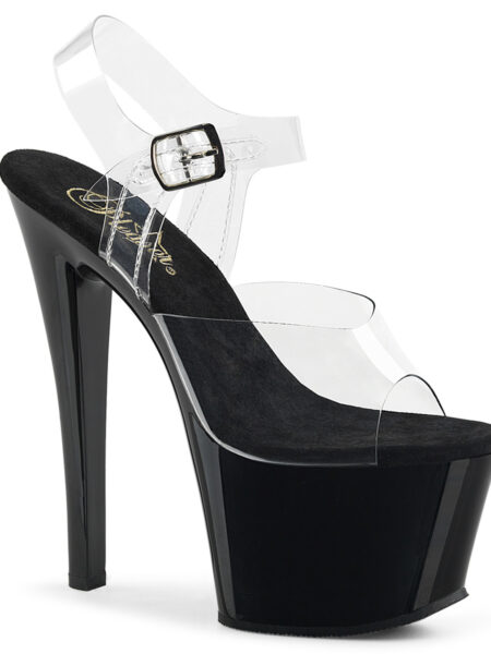 7" Heel, 2 3/4" PF Ankle Strap Sandal