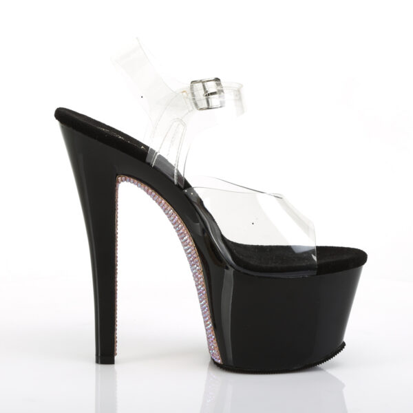 7" Heel, 2 3/4" PF Ankle Strap Sandal - Image 5