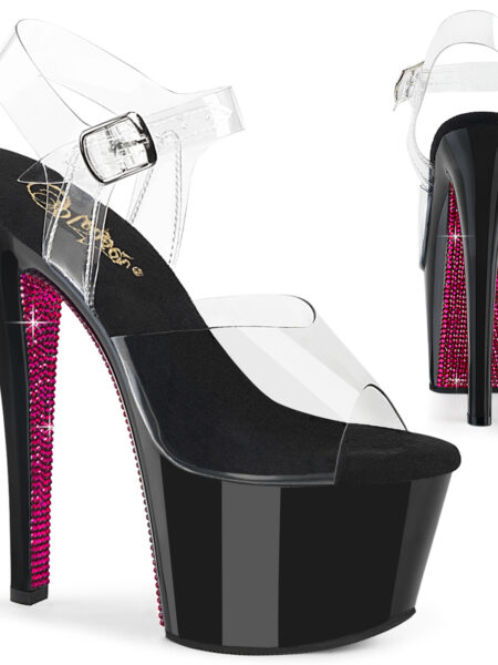 7" Heel, 2 3/4" PF Ankle Strap Sandal